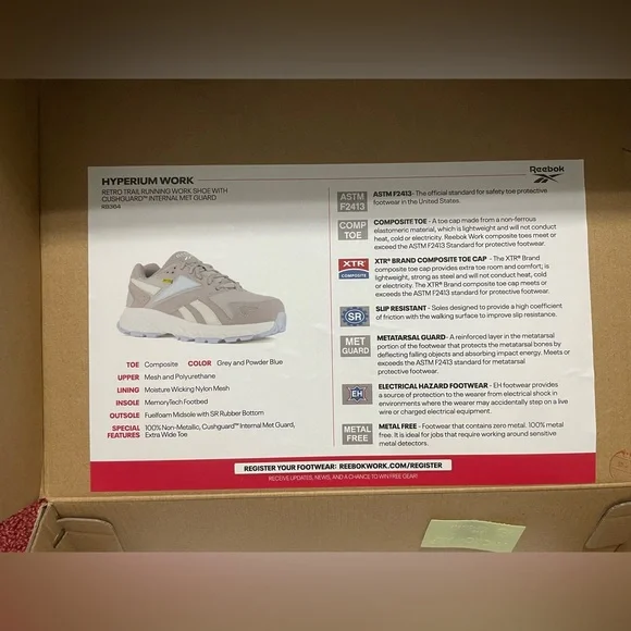 Composite Toe Met Guard Safety Shoes - Picture 7 of 8